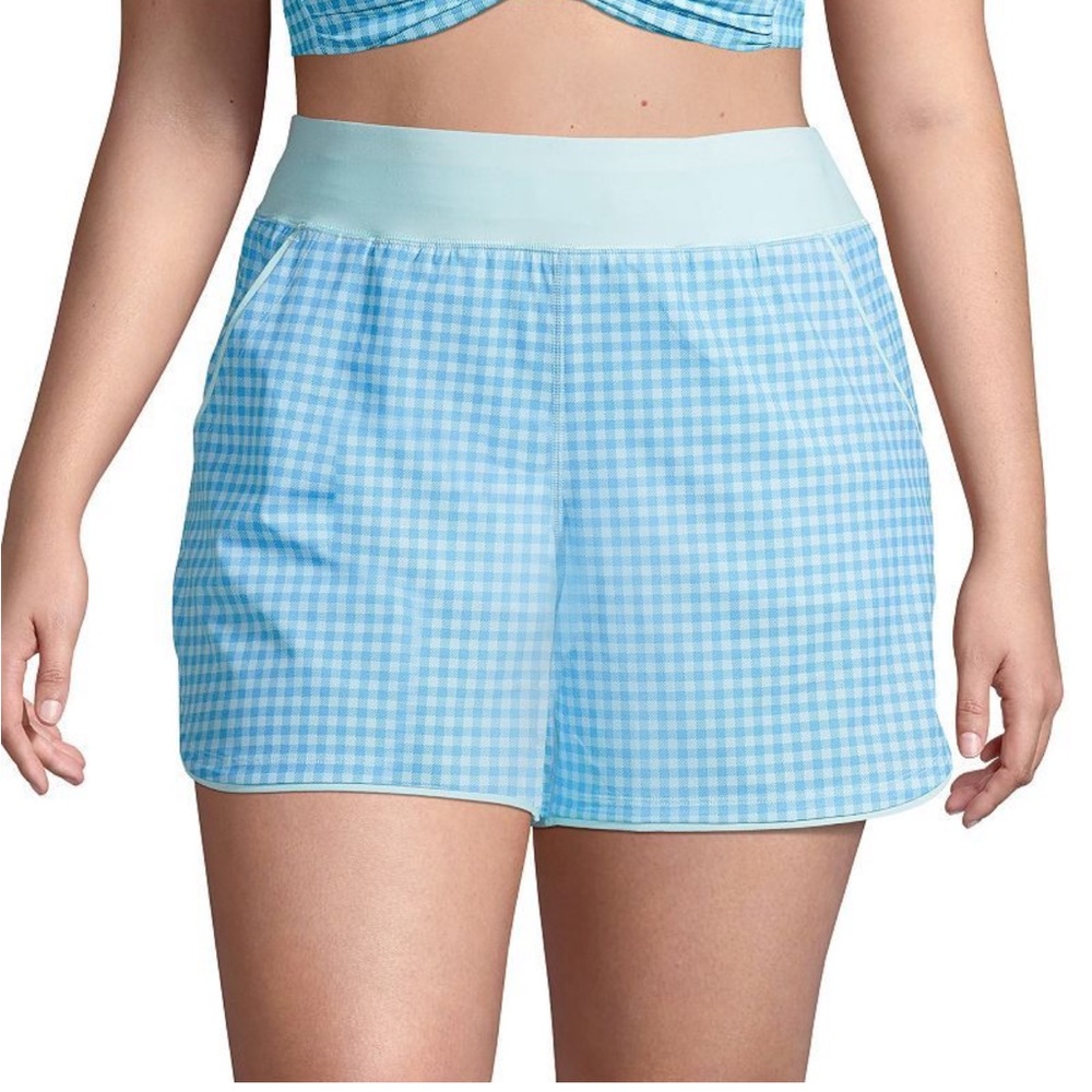 Lands' End Aqua Swimwear Size 4